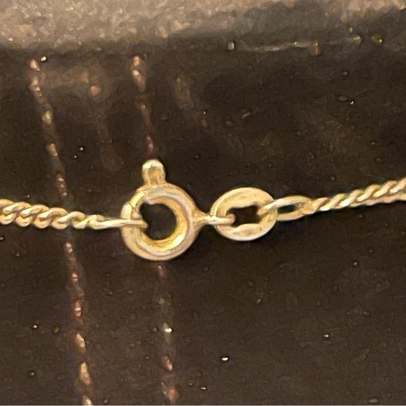 Vintage Large Beige Cream Toned Beads On 925 Silver Chain - Picture 4 of 10